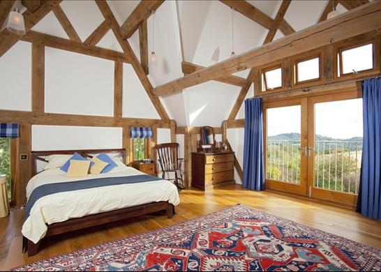 oak framed room